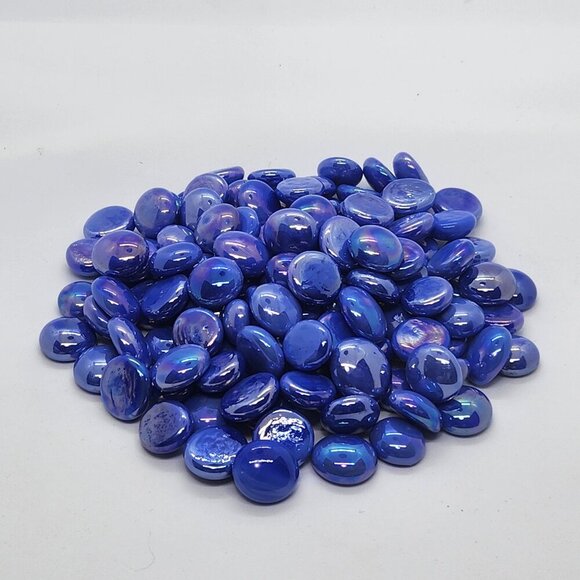 Electric Blue 5/8" Decorative Accent Marbles 12oz Bag - Picture 1 of 1